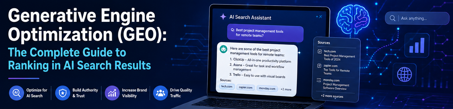 Generative Engine Optimization (GEO): The Complete Guide to Ranking in AI Search Results