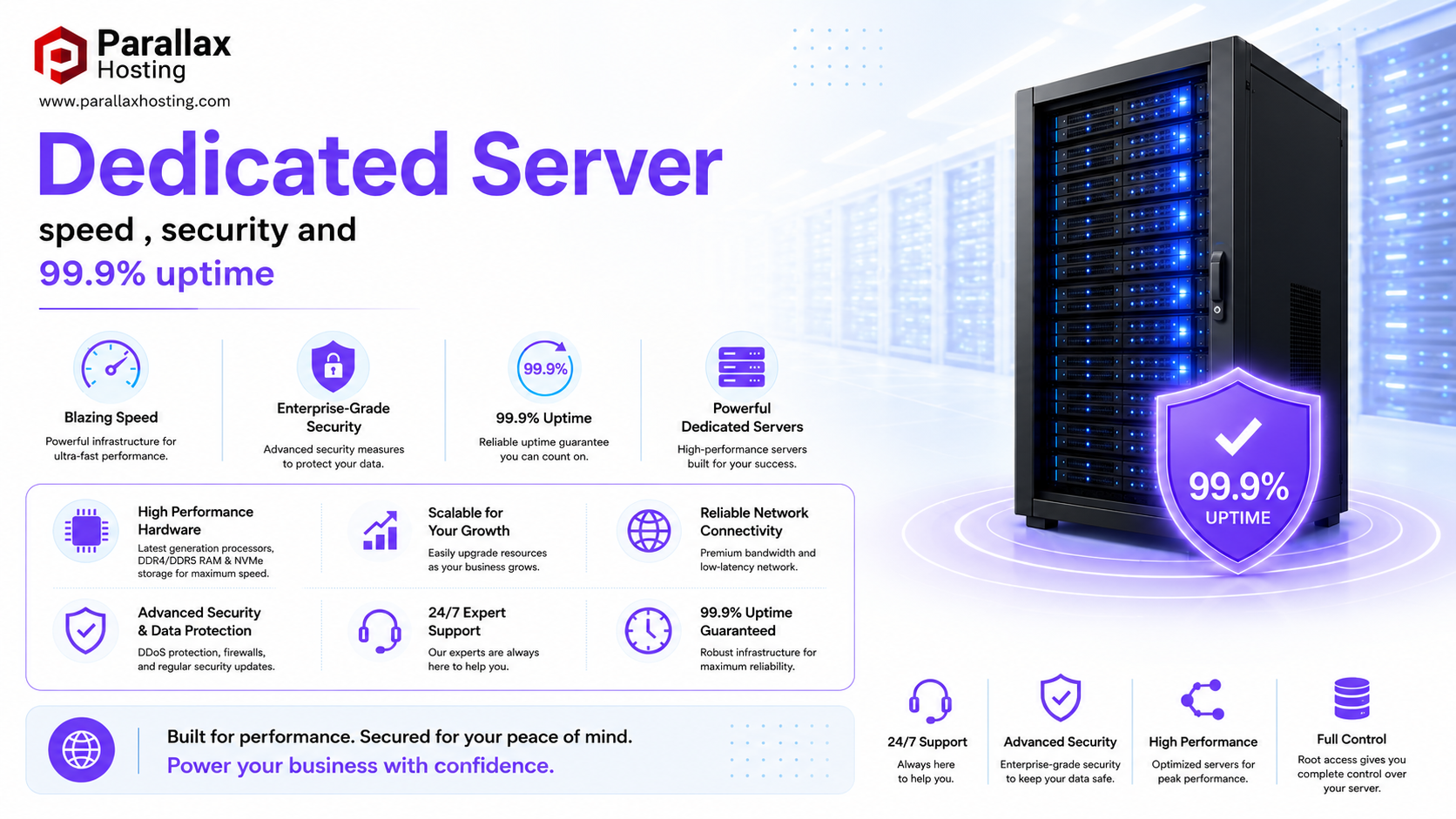 Why Businesses Trust Parallax Hosting for Dedicated Server